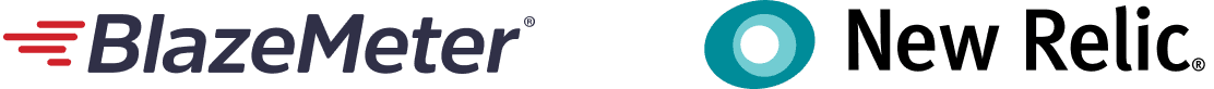 Blazemeter and New Relic logos