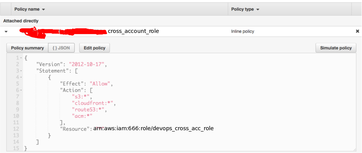 AWS Role View