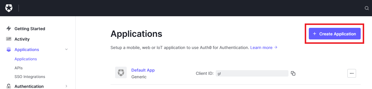 Create Application