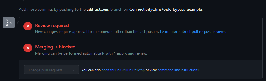 Merge Blocked