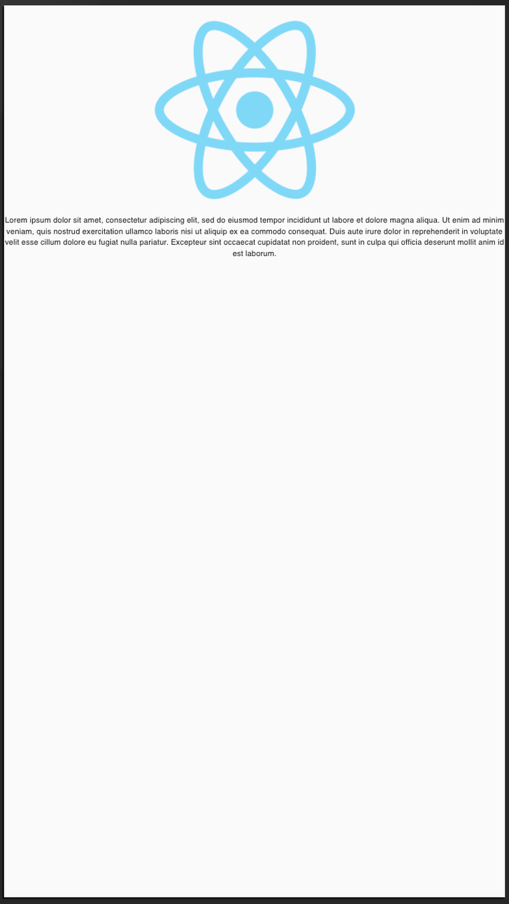 Mobile screenshot where the viewport meta tag is set. Illustrating all of the body content being showed in mobile's width