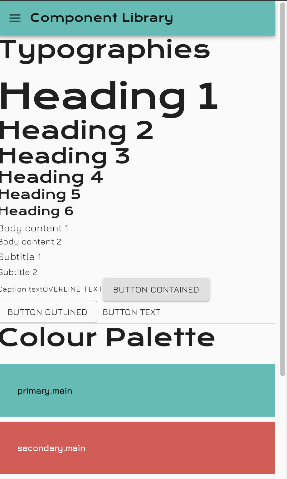 Screenshot showing the new App Bar at the top of the page.