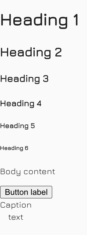 Screenshot of Typography without using MUI's Typography component