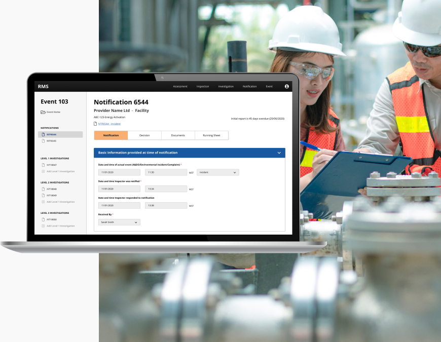 NOPSEMA: Investigations Framework: A Modern Workflow Management Application